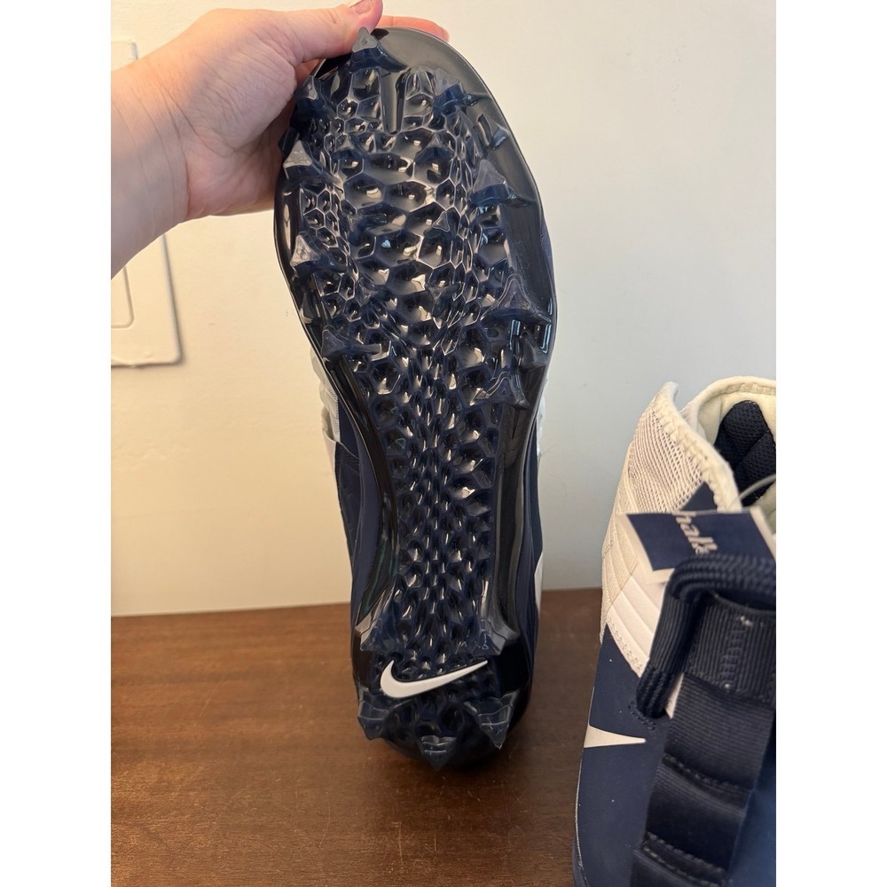 Nike Force Savage Elite 2 Football Cleats White/Navy Men's Size 17 NEVER WORN - Picture 8 of 9